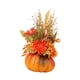 thumbnail image 3 of Arreglo Floral De Calabaza Artificial Con Flores Para Decoración De Mesa, 3 of 5