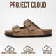 thumbnail image 3 of Sandalia plana Project Cloud Venita color castaño de cuero genuino, 3 of 6