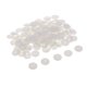 thumbnail image 5 of 100 Botones Redondos De Resina De 2 Agujeros De Color Caramelo Para Coser Manualidades, álbumes De Recortes, 1cm, Blanco, 5 of 5
