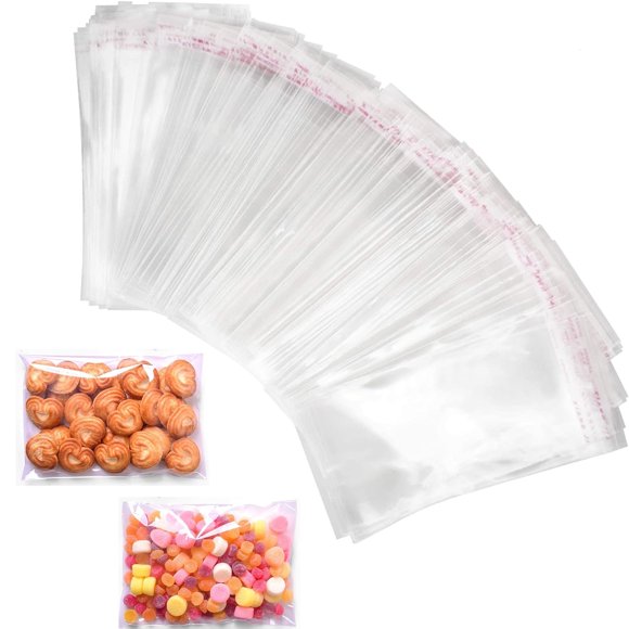 Bolsas DIAEMI 400 uds 9 × 17 cm transparentes con cierre autoadhesivo OPP