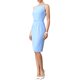 thumbnail image 4 of INSPIRE CHIC Vestido de Trabajo sin Mangas para Mujeres Cuello Cuadrado con Cinturón Vestidos Formales de Negocios L Azul, 4 of 6