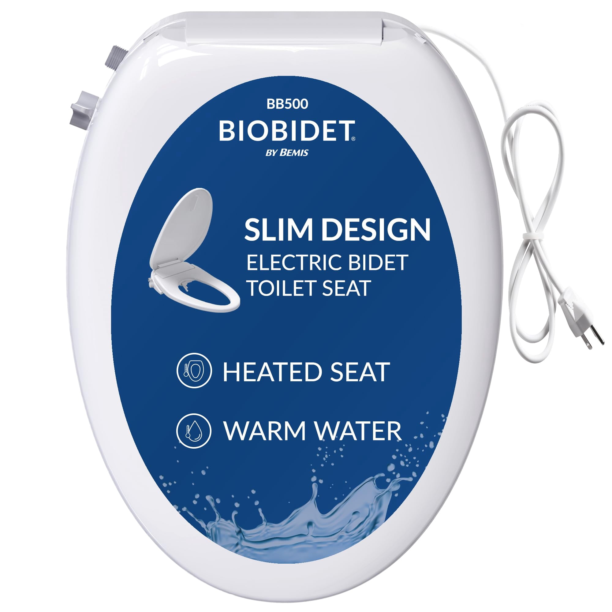 Asiento De Inodoro Bio Bidet Bb500 Eléctrico Con Agua Tibia Y Asiento Calefaccionado