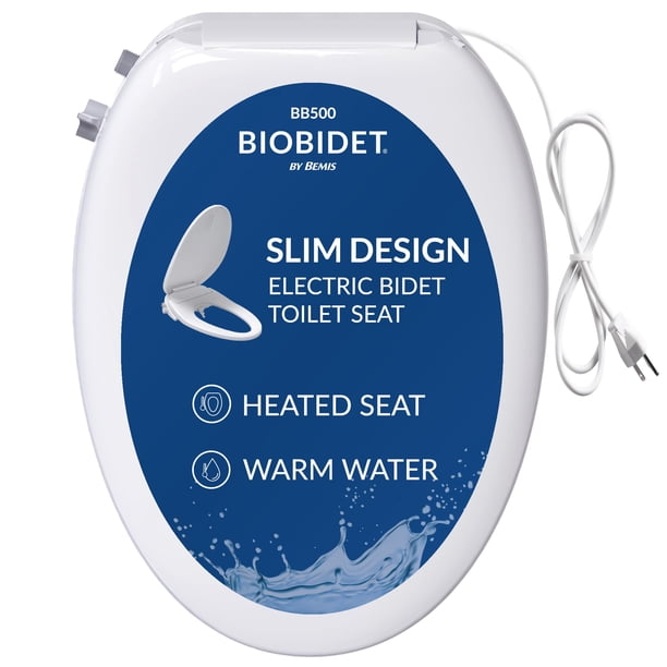 Asiento de inodoro Bio Bidet BB500 eléctrico con agua tibia y asiento calefaccionado