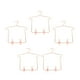 thumbnail image 4 of 5 piezas 1:3 muebles para colgar ropa, perchero para casa de muñecas, accesorios para muñecas con micropaisaje, perchas para ropa de muñecas con Clips rosa dorado, 4 of 5