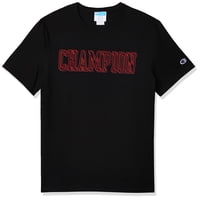 Camiseta Champion Block Logo Para Hombre Negra Talla S