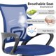 thumbnail image 4 of Silla de oficina BestOffice ergonómica con respaldo medio azul oscuro, 4 of 7