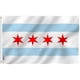 thumbnail image 1 of Bandera Anley City of Chicago, 90 x 150 cm, poliéster, 1 of 6