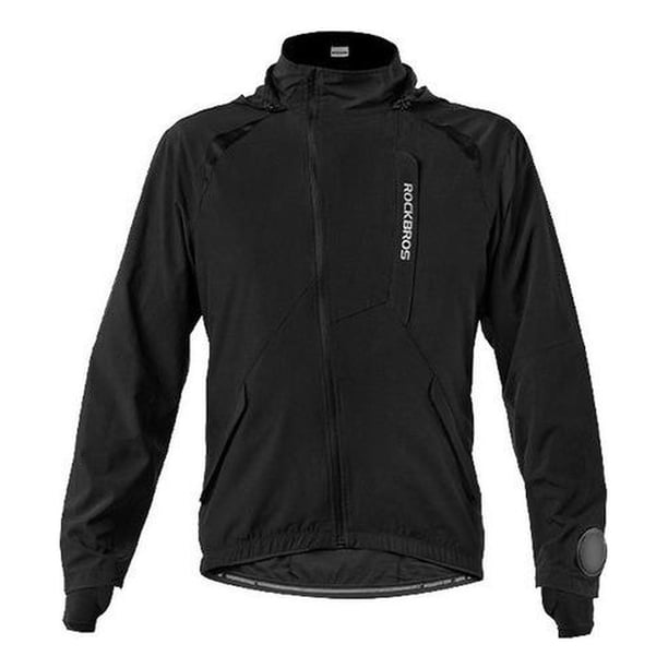Cortaviento Ciclismo Deportes Bolsillo Espalda Rockbros negro 3XL