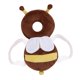 thumbnail image 2 of Recién Nacido Protección Para La Espalda Y La Cabeza Almohada Para Bebés Cojín Para Ni?os Peque?os Franela De Abeja Marrón, 2 of 5