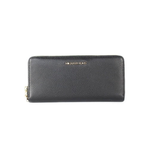 Billetera Michael Kors Continental Jet Set Travel Con Cremallera Para Mujer Sin Talla (Negro