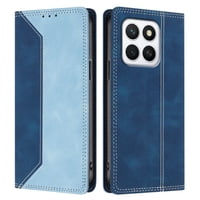 Funda Foxdock Para Honor X8C De Cuero Premium Bicolor Con Ranuras Rfid, Carcasa Tipo Billetera Antigolpes Y Soporte Plegable