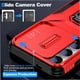 thumbnail image 4 of Funda Armada para Samsung Galaxy S25 Plus 5G con Tapa Deslizante y Soporte Magnético Giratorio Rojo, 4 of 5
