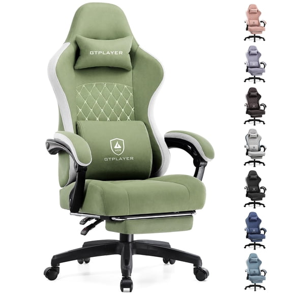 Silla Gaming GTPLAYER con cojín de muelles y reposapiés