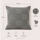 thumbnail image 3 of Funda De Cojin Boho Tejida Funda De Almohada De Sofa 45x45cm Gris, 3 of 7