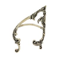 Ioensy - Elf Clip-On Ear Cuff Artesanal Gótico Vintage Para Halloween Niña Oro Derecha