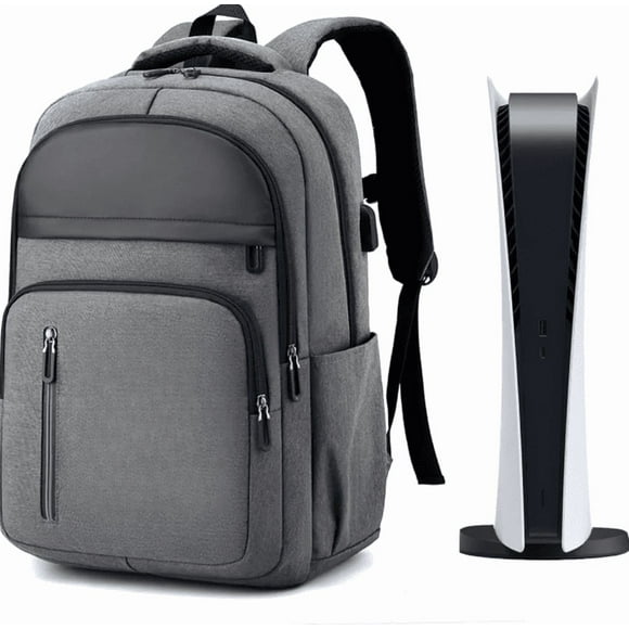 Bolso Mochila Transporte Antigolpes Para Playstation 5 Ps5 Gris Elegante