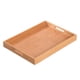thumbnail image 1 of Bandeja Decorativa De Bambú Para Servir, Para Comer Y Servir Comida, Aperitivos De Frutas, 45cm X 33cm X 4,3cm, 1 of 3