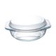 thumbnail image 1 of Plato De Cazuela De Vidrio Con Tapa De Vidrio Para Hornear Para Hornear Para Ensalada De Avena Leche 0.65L, 1 of 5