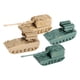 thumbnail image 2 of 4 piezas 1/144 modelo de tanque con ruedas, adornos de vehículo, decoración de mesa coleccionable para niños, niñas, niños y niñas, regalos de cumplea, 2 of 5