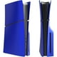 thumbnail image 1 of Faceplate Para PS5 Slim Disc Edition - ABS Cover Plate Matte Skin, Incluye 2 Fundas De Silicona Para El Mando Para Mayor Protección-Azul, 1 of 6