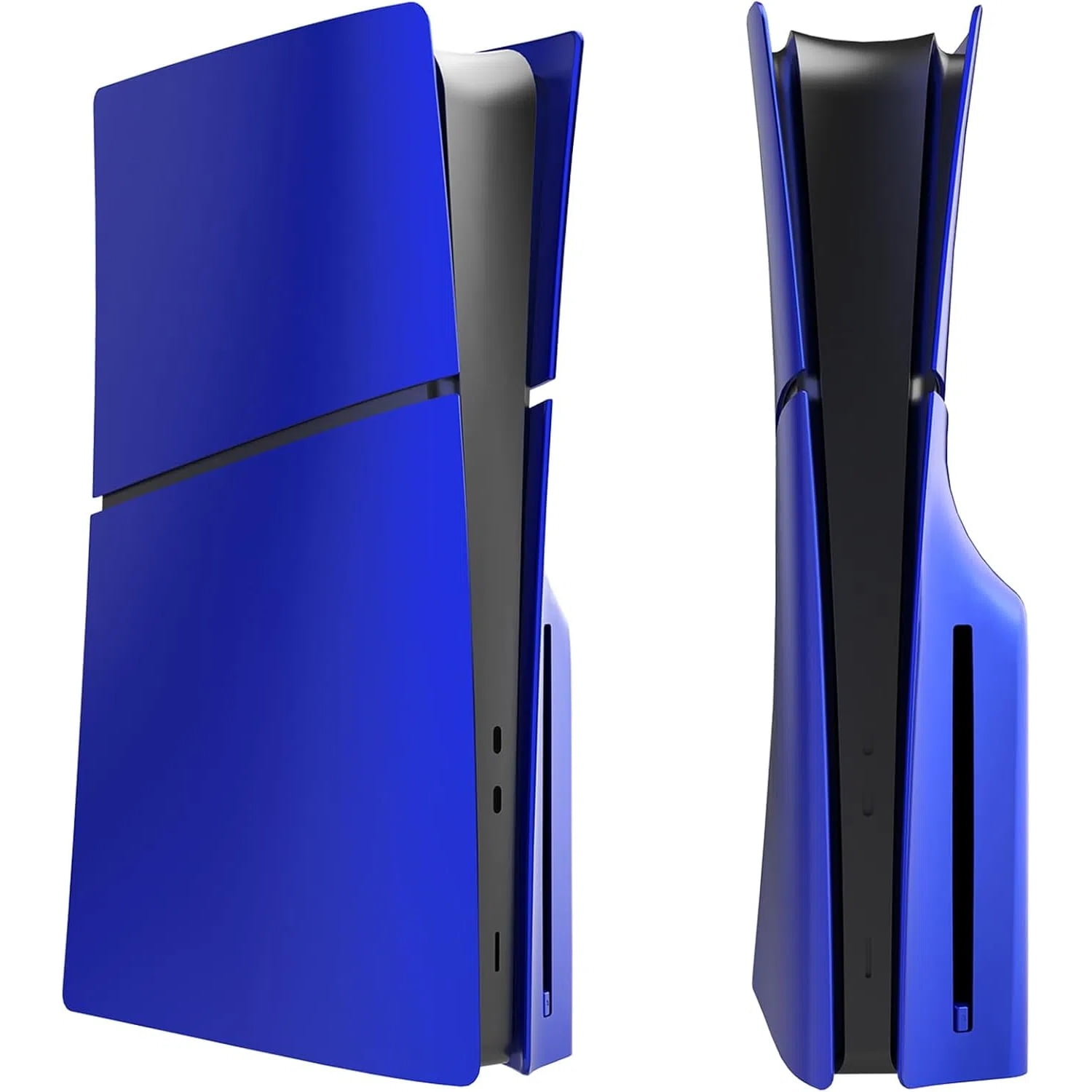 Genérico - Faceplate Para Ps5 Slim Disc Edition - Abs Cover Plate Matte Skin, Incluye 2 Fundas De Silicona Para El Mando Para Mayor Protección-azul
