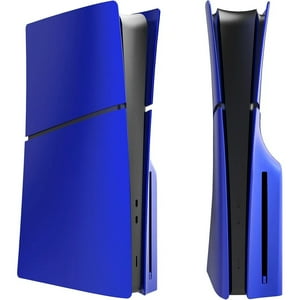 Genérico - Faceplate Para Ps5 Slim Disc Edition - Abs Cover Plate Matte Skin, Incluye 2 Fundas De Silicona Para El Mando Para Mayor Protección-Azul