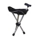 thumbnail image 1 of Bastón Ergonómico Ajustable Con Asiento Para Senderismo Y Acampada, Color Negro, 1 of 5