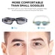 thumbnail image 2 of Gafas de natación antivaho, antifugas, para interiores y exteriores, con protección UV y lentes transparentes espejadas para adultos, mujeres, hombres y jóvenes., 2 of 8