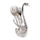 thumbnail image 1 of Vajilla Cisne Juego Creativo 6 Tenedores Utensilios Para Té Fruta Cocina Plata, 1 of 5