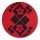 thumbnail image 1 of Alfombra Redonda 11x11 cm Polipropileno Rojo Antideslizante, 1 of 1