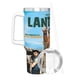 thumbnail image 3 of La Tierra Perdida Vaso aislado de acero inoxidable con asa, diseño temático, regalo para familia, amigos y fans; incluye pajita y encaja en el portavasos estándar, 40 oz, 3 of 6