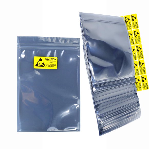 Bolsas antiestáticas HUAHAITGCH 21 × 24 cm 50 uds con cierre reutilizable
