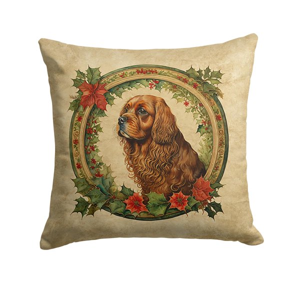 Cojín Sussex Spaniel Christmas
