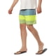 thumbnail image 4 of INSPIRE CHIC Pantalones Cortos de Hombre Verano Estampados con Cordón Bloque de Color Traje de Baño Playa 34 Amarillo Azul, 4 of 7