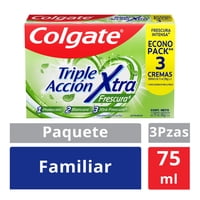 Pasta Dental Triple Acción Extra Frescura 90 G 3 Un Colgate