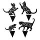 thumbnail image 4 of Estacas Decorativas De Metal Con Figura De Gato Para Jardín Y Patio, 4 of 5