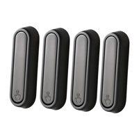 Magideal - 4 Piezas De Metal Plegable Plegable Ganchos De Montaje De Montaje Entradas De Gancho Con Tornillos Resistentes Ensamblaje Sencillo Multifuncional 90 Degree Gris