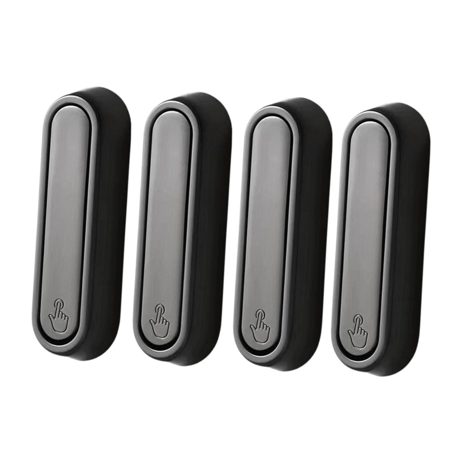 Magideal - 4 Piezas De Metal Plegable Plegable Ganchos De Montaje De Montaje Entradas De Gancho Con Tornillos Resistentes Ensamblaje Sencillo Multifuncional 90 Degree Gris