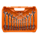 thumbnail image 2 of Juego Dados Con Llaves Y Chicharra 1/2'' Y 1/4'' 61pc Maleta Color Naranja Negro Plateado, 2 of 3