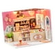 thumbnail image 1 of Hecha a Mano, de Bricolaje, Mini Casa de Madera con Cubierta a Prueba de Polvo, de Construcción de Casa Pequeña para Niñas, Ni Heladería, 1 of 5
