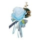 thumbnail image 3 of Broche Romántico Para Boda, Flor En El Ojal, Pin Para Traje, Para Eventos De Boda, Fiesta, Azul, 3 of 3