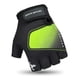 thumbnail image 2 of Guante Corto Ciclismo Bicicleta Spinning Moto Con Palma Gel Negro/Verde 1479, S, 2 of 3