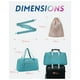 thumbnail image 3 of Bolso Fin De Semana Con Bolsa Para Zapatos Turquesa, 3 of 5