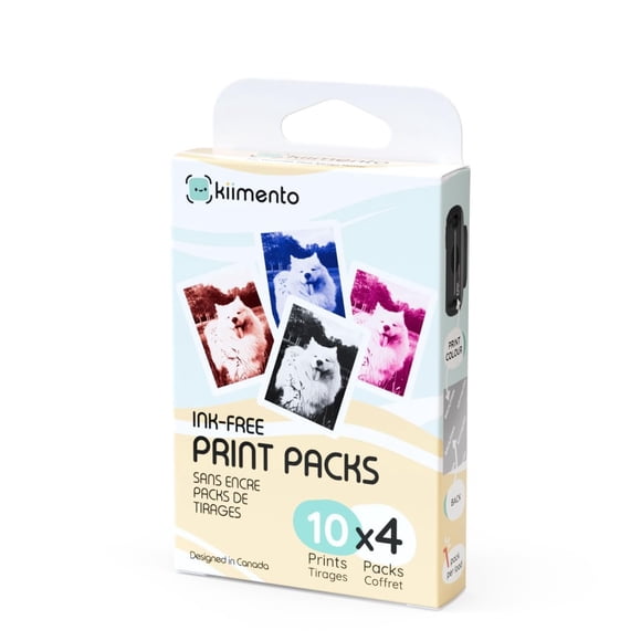 Paquete de impresión kiimento para cámara de impresión instantánea P2, variedad de 40 impresiones, t