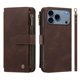 thumbnail image 2 of Funda Cartera iPhone 18 Pro Max con Ranuras y Cierre Magnético, Marrón, 2 of 6