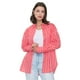 thumbnail image 1 of Blusa Mujer Rayas Rojo Corona, 1 of 5