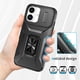 thumbnail image 4 of Funda Armada para iPhone 17 con Tapa Deslizante y Soporte Magnético Giratorio Negro, 4 of 5