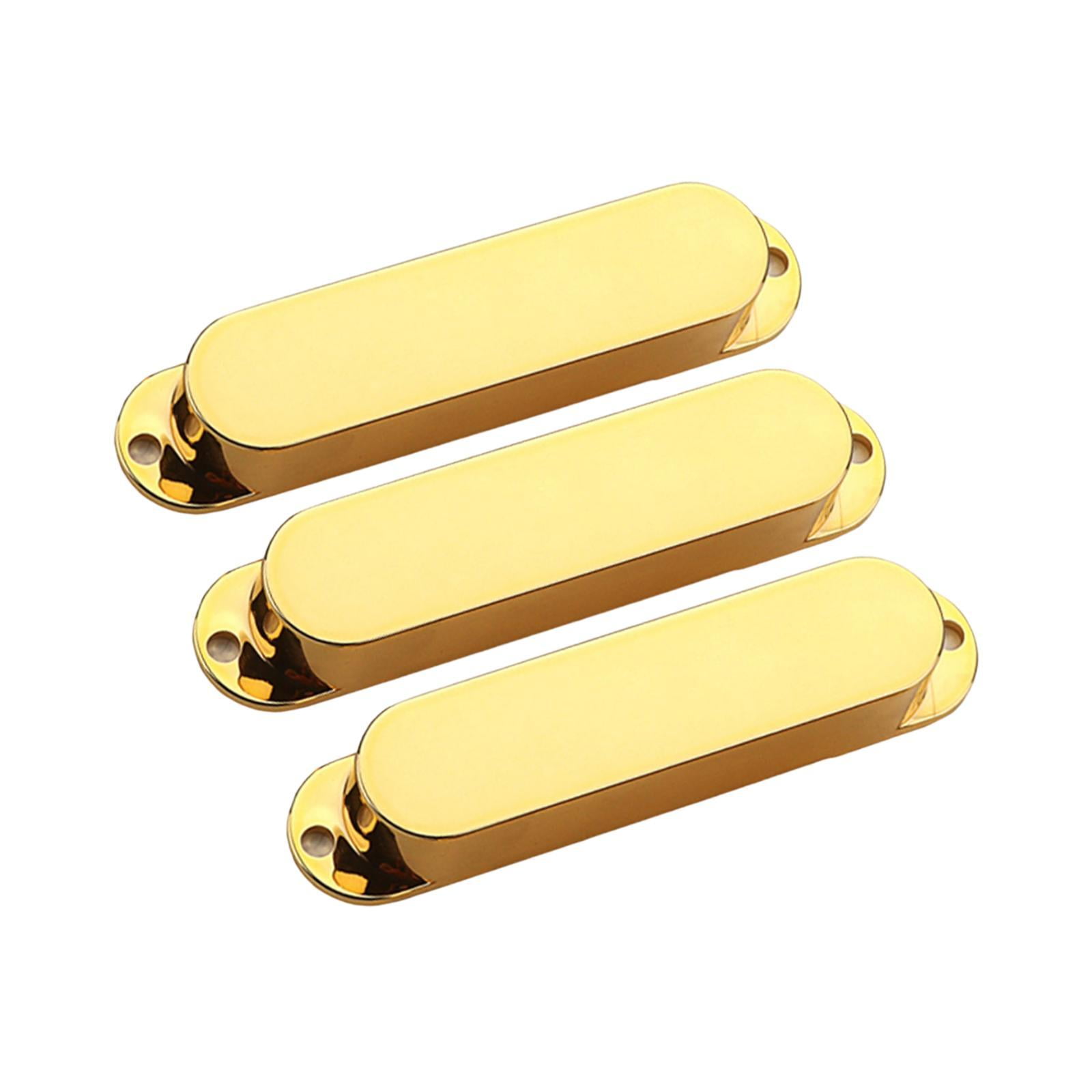 Bothyi - 3 Fundas Para Pastillas De Bobina Simple, Fáciles De Instalar Y Quitar, Para Guitarra Acústica, Color Dorado