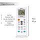 thumbnail image 4 of Control Remoto De Aire Acondicionado Universal Con Luz K-102, 4 of 7