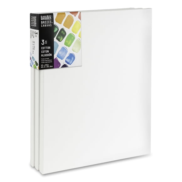 Lienzo Liquitex BASICS Pack de 3 (41 × 50 cm)